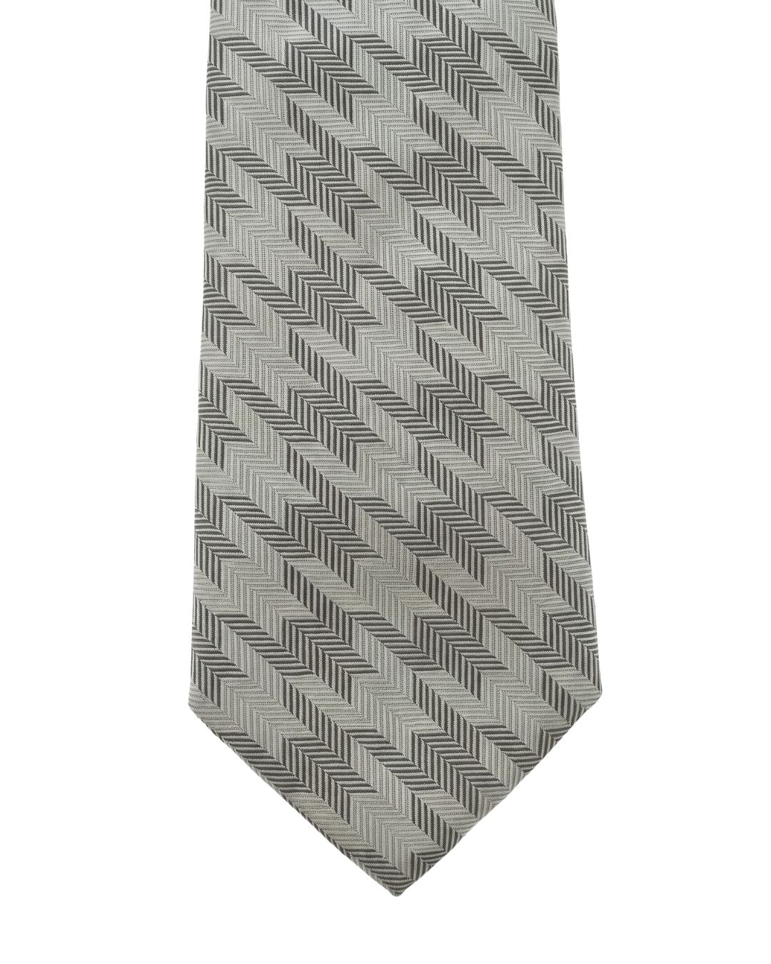 ARMANI COLLEZIONI Armani Collezione Mens Light Gray / Gray Houndstooth Neck Tie