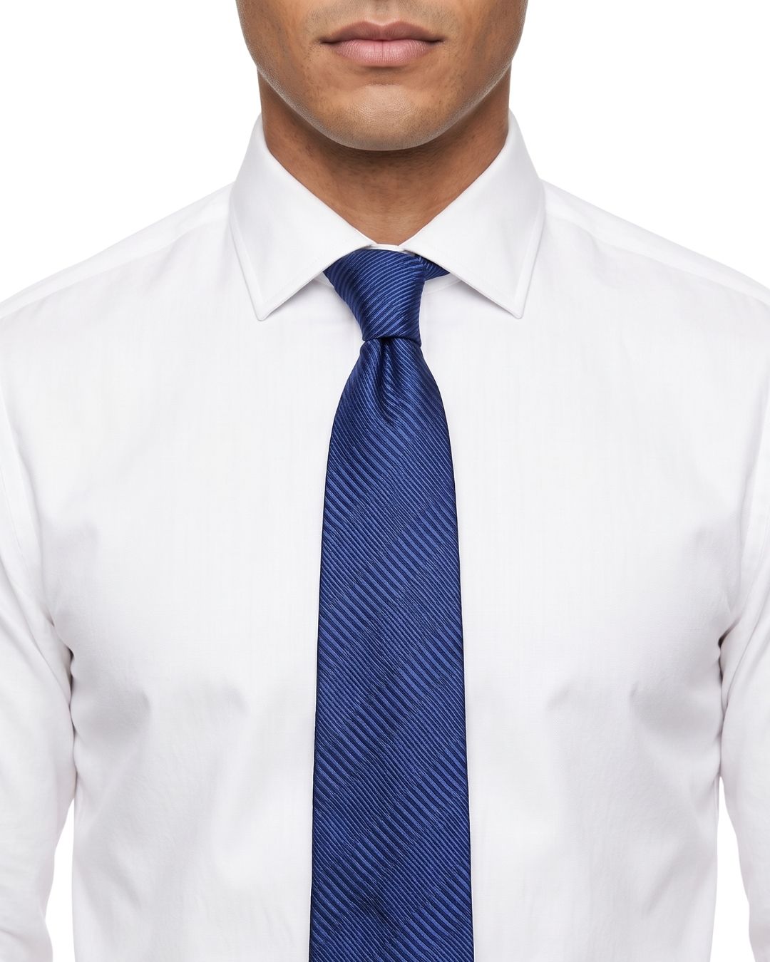 ARMANI COLLEZIONI Armani Collezione Mens Royal Blue Tonal Stripe Neck Tie