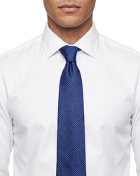 ARMANI COLLEZIONI Armani Collezione Mens Royal Blue Tonal Stripe Neck Tie