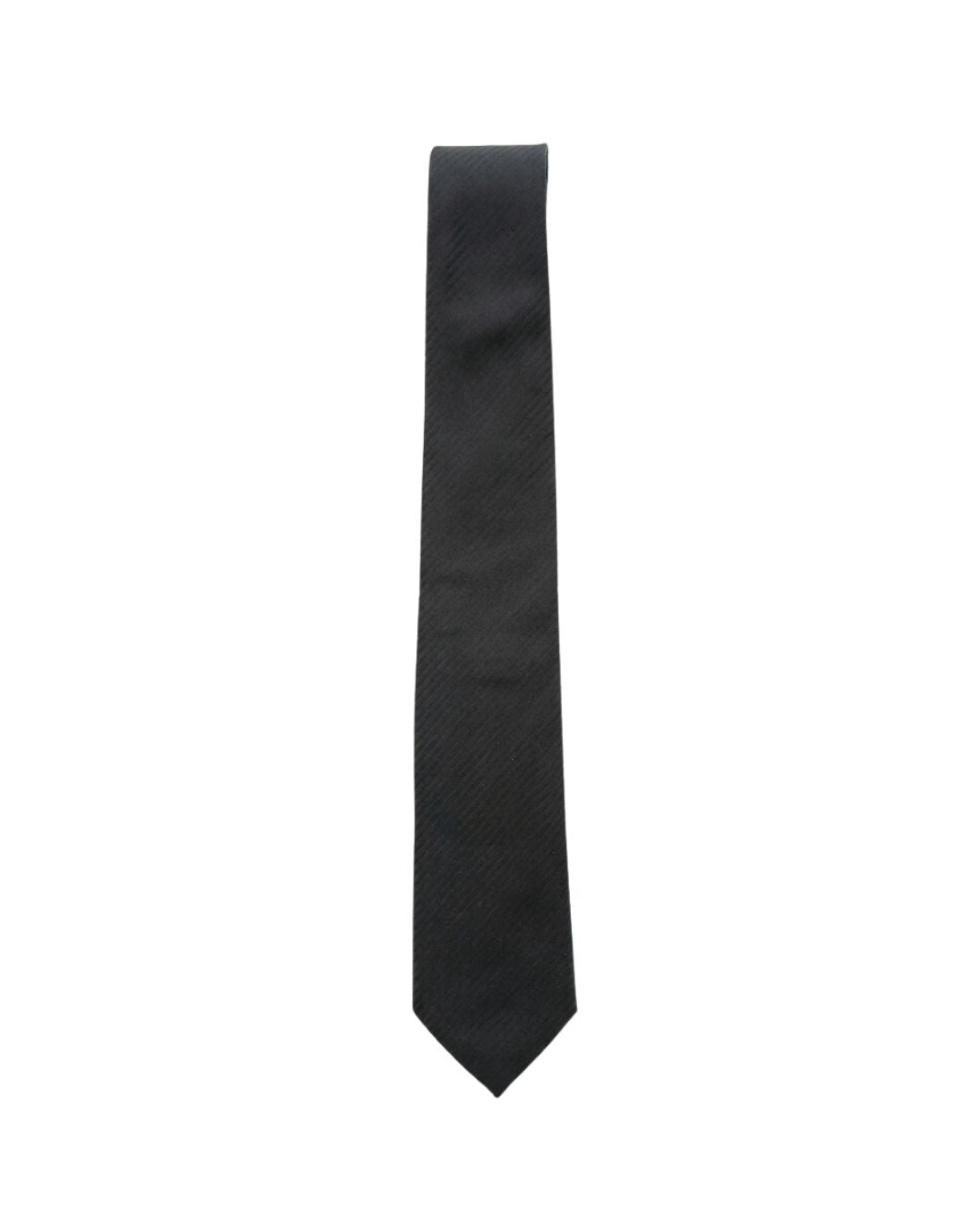 ARMANI COLLEZIONI Armani Collezioni Mens Dark Teal Tonal Stripe Silk Neck Tie