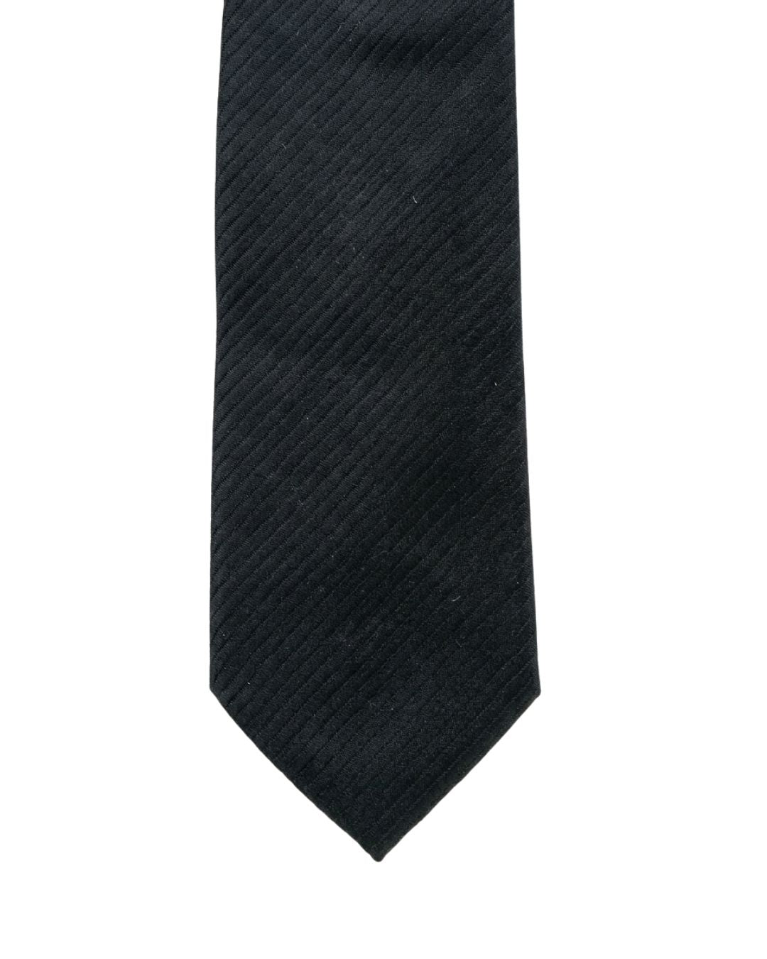 ARMANI COLLEZIONI Armani Collezioni Mens Dark Teal Tonal Stripe Silk Neck Tie
