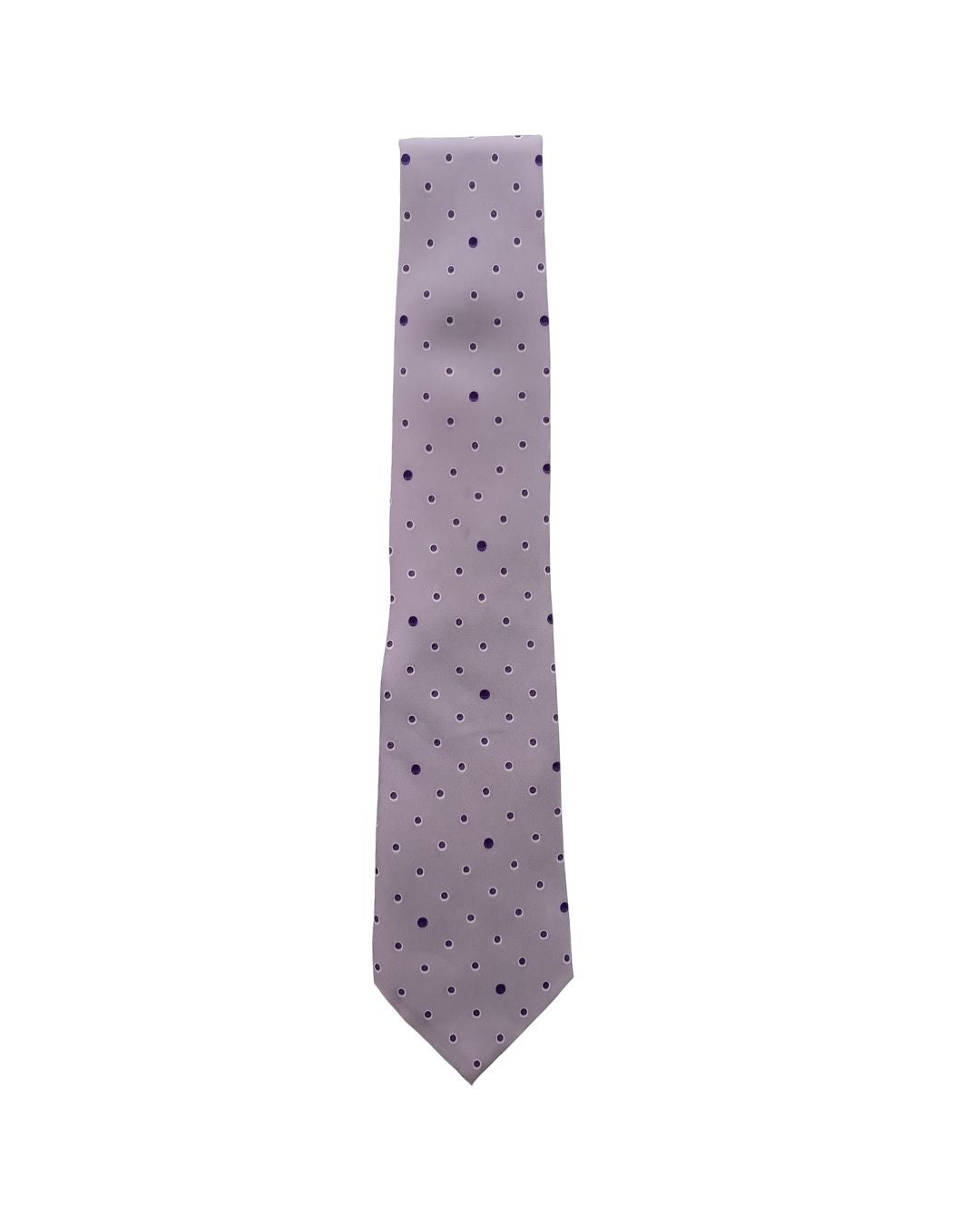 ARMANI COLLEZIONI Armani Collezioni Mens Lavender / Black Polka Dot Silk Neck Tie