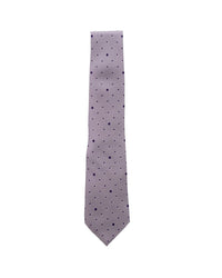 ARMANI COLLEZIONI Armani Collezioni Mens Lavender / Black Polka Dot Silk Neck Tie