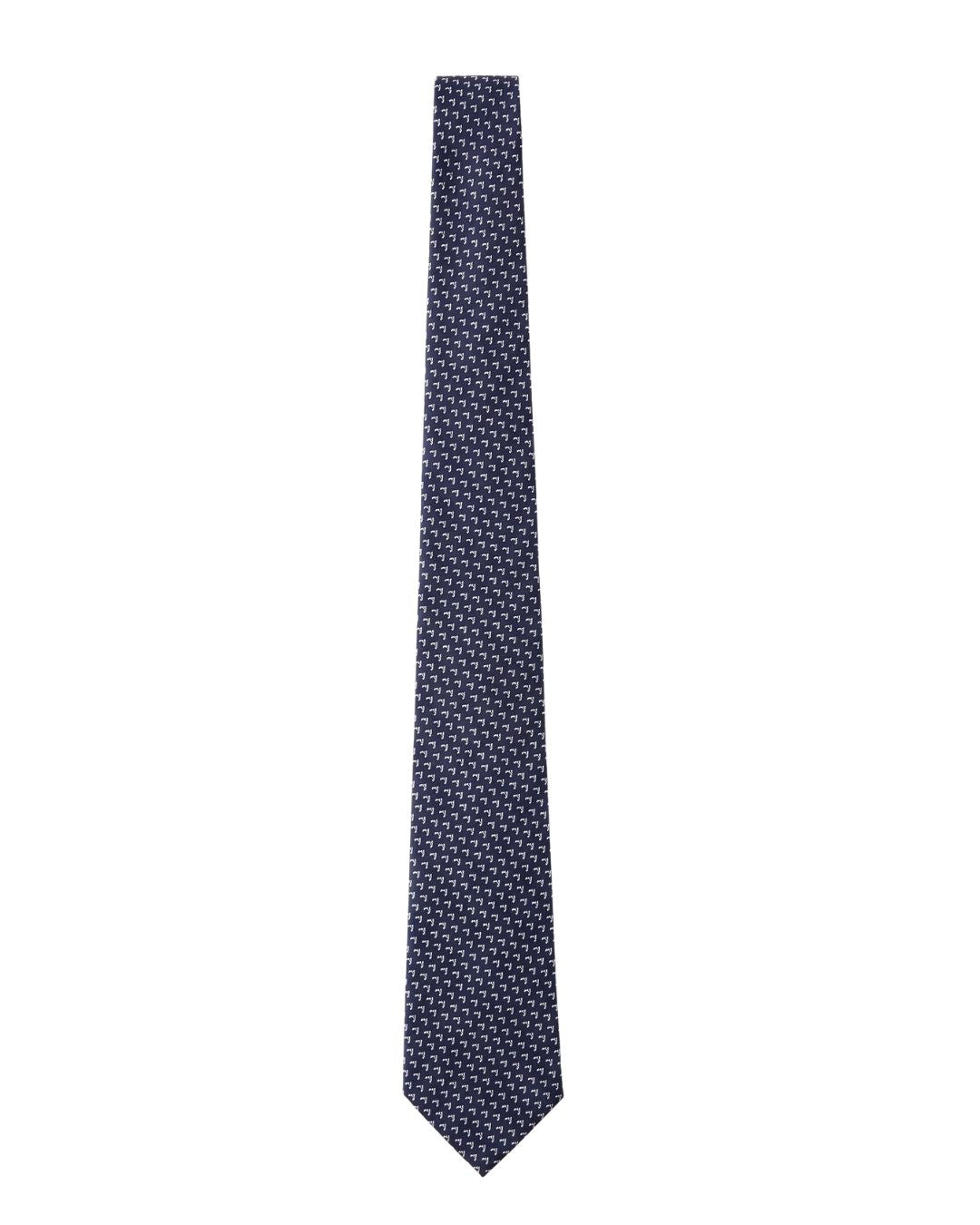 ARMANI COLLEZIONI Armani Collezione Mens Navy Blue / Light Blue Micro Geometric Neck Tie