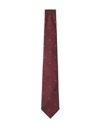 ARMANI COLLEZIONI Armani Collezioni Mens Burgundy / Gray Micro Geometric Neck Tie