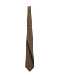ARMANI COLLEZIONI Armani Collezione Mens Brown / Dark Brown Broad Diagonal Stripe Neck Tie
