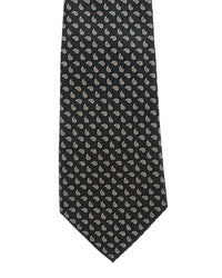 ARMANI COLLEZIONI Armani Collezioni Mens Black / Gray Geometric Silk Neck Tie