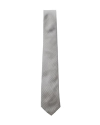 ARMANI COLLEZIONI Armani Collezioni Mens Ivory Solid Textured Silk Neck Tie