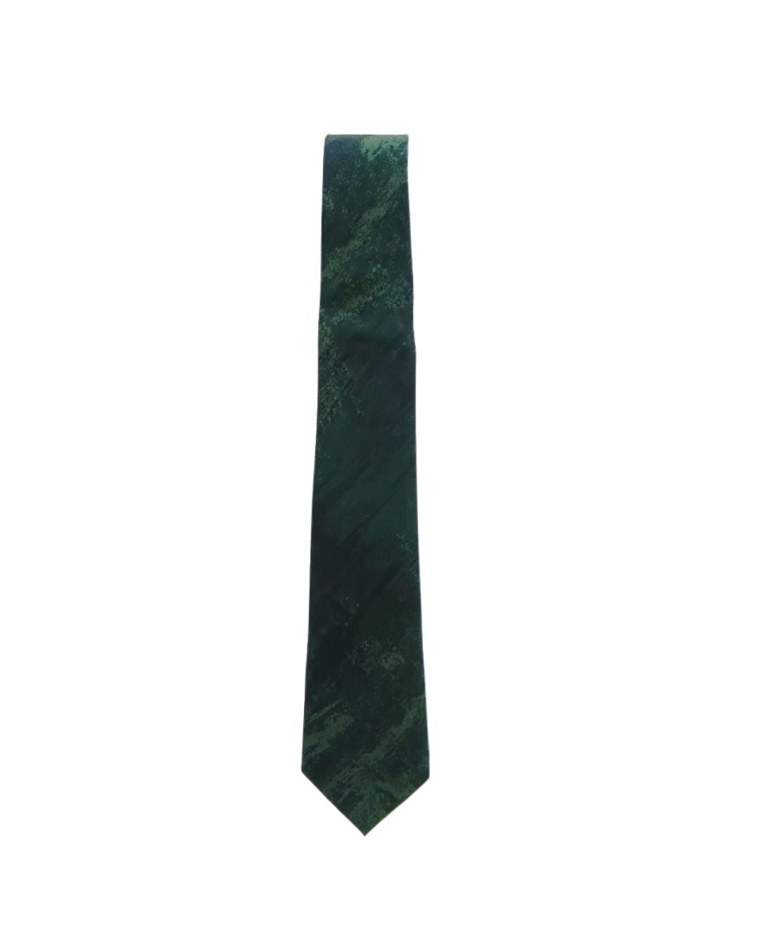 ARMANI COLLEZIONI Armani Collezioni Mens Green / Black Abstract Silk Neck Tie