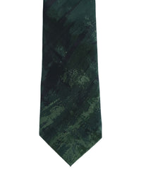 ARMANI COLLEZIONI Armani Collezioni Mens Green / Black Abstract Silk Neck Tie