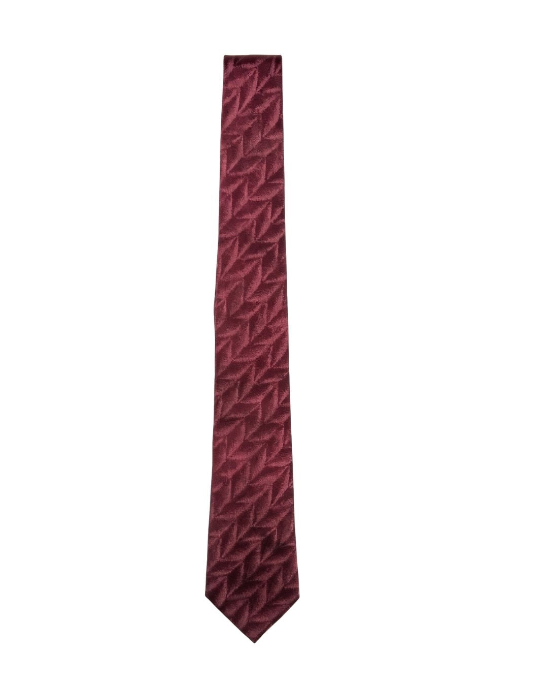 ARMANI COLLEZIONI Armani Collezione Mens Burgundy / Pink Tonal Geometric Neck Tie
