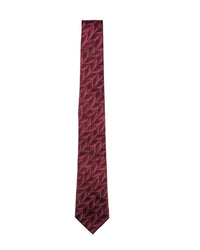 ARMANI COLLEZIONI Armani Collezione Mens Burgundy / Pink Tonal Geometric Neck Tie