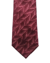 ARMANI COLLEZIONI Armani Collezione Mens Burgundy / Pink Tonal Geometric Neck Tie