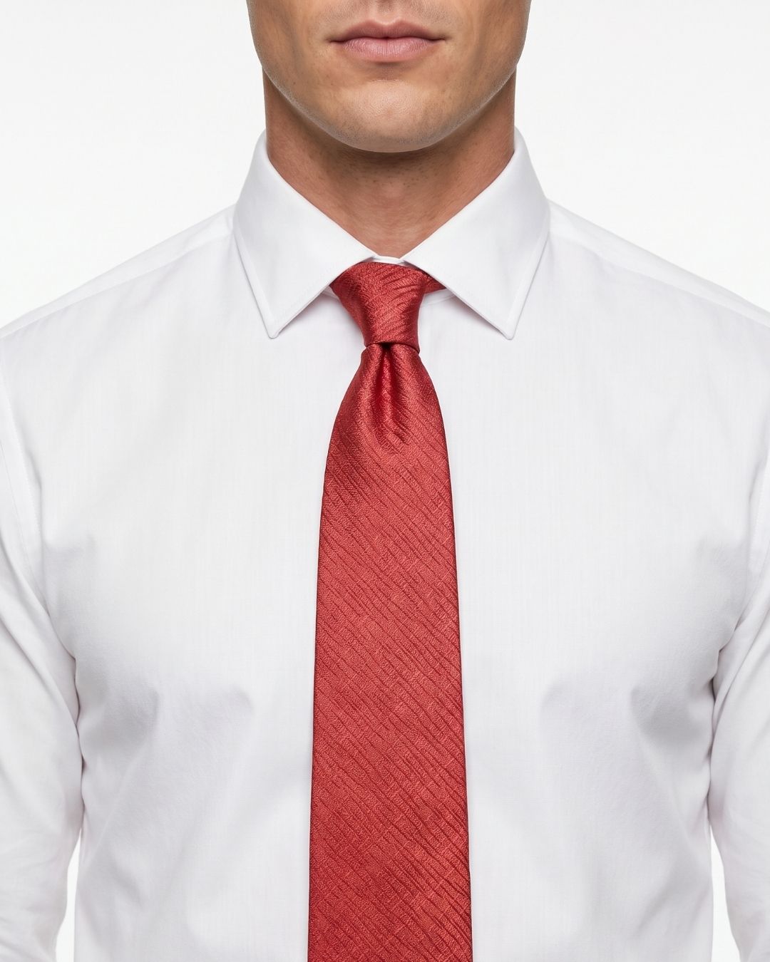ARMANI COLLEZIONI Armani Collezione Mens Red Textured Neck Tie