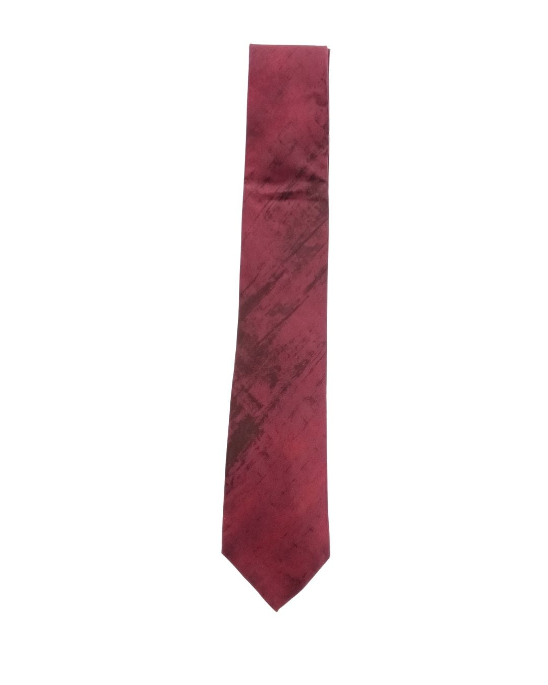 ARMANI COLLEZIONI Armani Collezione Mens Burgundy / Black Abstract Pattern Neck Tie
