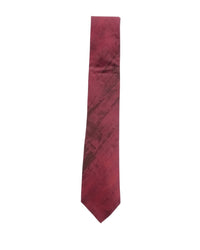 ARMANI COLLEZIONI Armani Collezione Mens Burgundy / Black Abstract Pattern Neck Tie