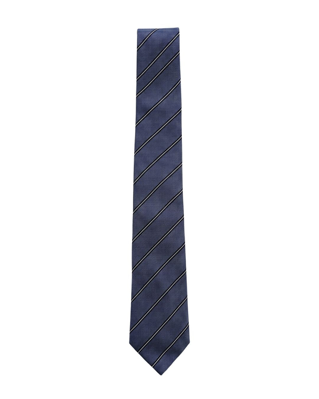 ARMANI COLLEZIONI Armani Collezioni Mens Blue / Black Diagonal Stripe Neck Tie