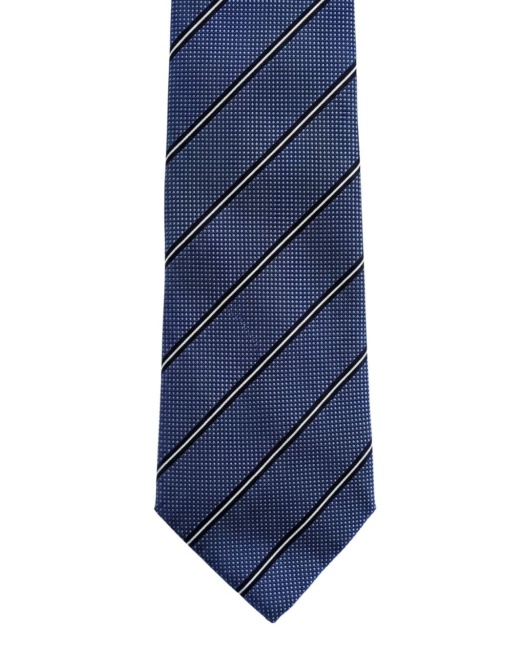 ARMANI COLLEZIONI Armani Collezioni Mens Blue / Black Diagonal Stripe Neck Tie