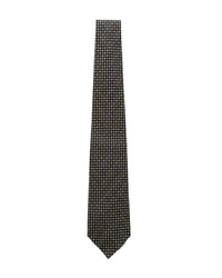 ARMANI COLLEZIONI Armani Collezioni Mens Brown / Tan Micro Circle Geometric Neck Tie