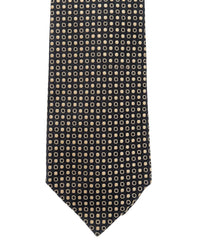 ARMANI COLLEZIONI Armani Collezioni Mens Brown / Tan Micro Circle Geometric Neck Tie