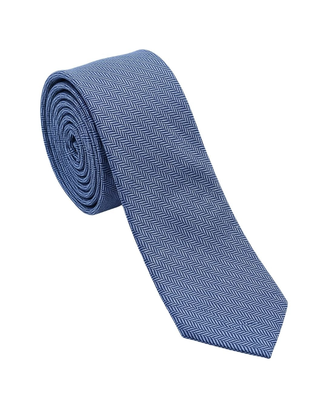 ARMANI COLLEZIONI Armani Collezione Mens Dusty Blue Tonal Geometric Neck Tie