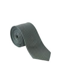 ARMANI COLLEZIONI Armani Collezioni Mens Green / White Micro Dot Silk Neck Tie