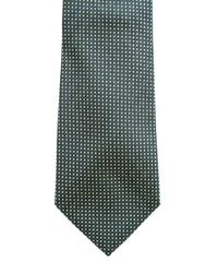 ARMANI COLLEZIONI Armani Collezioni Mens Green / White Micro Dot Silk Neck Tie