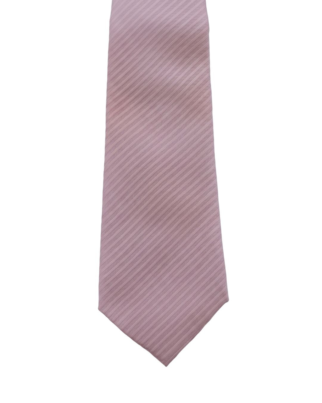 ARMANI COLLEZIONI Armani Collezioni Mens Dusty Pink Tonal Diagonal Stripe Neck Tie