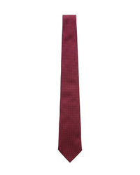 ARMANI COLLEZIONI Armani Collezioni Mens Burgundy Solid Textured Silk Neck Tie
