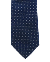 ARMANI COLLEZIONI Armani Collezione Mens Navy Blue / White Micro Dot Neck Tie