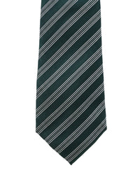 ARMANI COLLEZIONI Armani Collezioni Mens Green / Pink / White Diagonal Stripe Silk Neck Tie