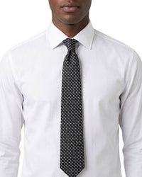 ARMANI COLLEZIONI Armani Collezioni Mens Navy / Gray Geometric Silk Neck Tie
