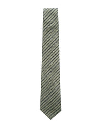 ARMANI COLLEZIONI Armani Collezioni Mens Beige / Black Diagonal Stripe Silk Neck Tie