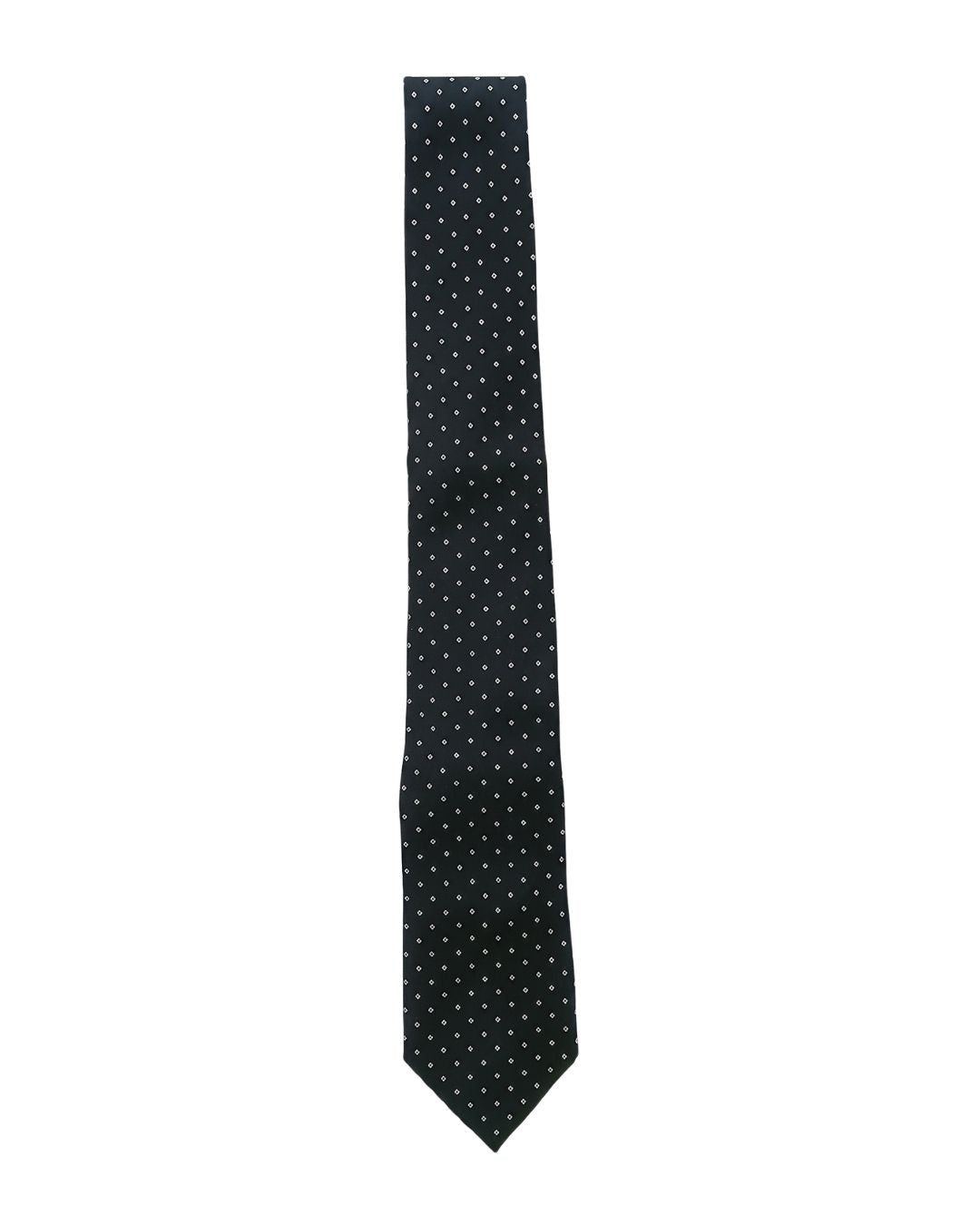 ARMANI COLLEZIONI Armani Collezioni Mens Black / White Micro Dot Silk Neck Tie