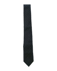 ARMANI COLLEZIONI Armani Collezioni Mens Black / White Micro Dot Silk Neck Tie