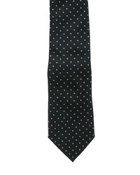 ARMANI COLLEZIONI Armani Collezioni Mens Black / White Micro Dot Silk Neck Tie