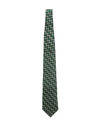 ARMANI COLLEZIONI Armani Collezioni Mens Green / Tan Floral Silk Neck Tie