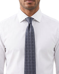 ARMANI COLLEZIONI Armani Collezione Mens Gray / Charcoal Optical Grid Neck Tie