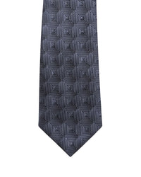ARMANI COLLEZIONI Armani Collezione Mens Gray / Charcoal Optical Grid Neck Tie