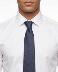 ARMANI COLLEZIONI Armani Collezione Mens Navy Blue Tonal Geometric Neck Tie