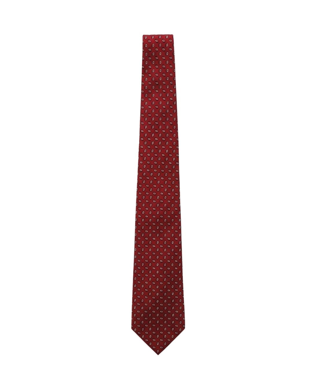 ARMANI COLLEZIONI Armani Collezioni Mens Red / Gold Mini Motif Silk Neck Tie