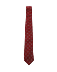 ARMANI COLLEZIONI Armani Collezioni Mens Red / Gold Mini Motif Silk Neck Tie