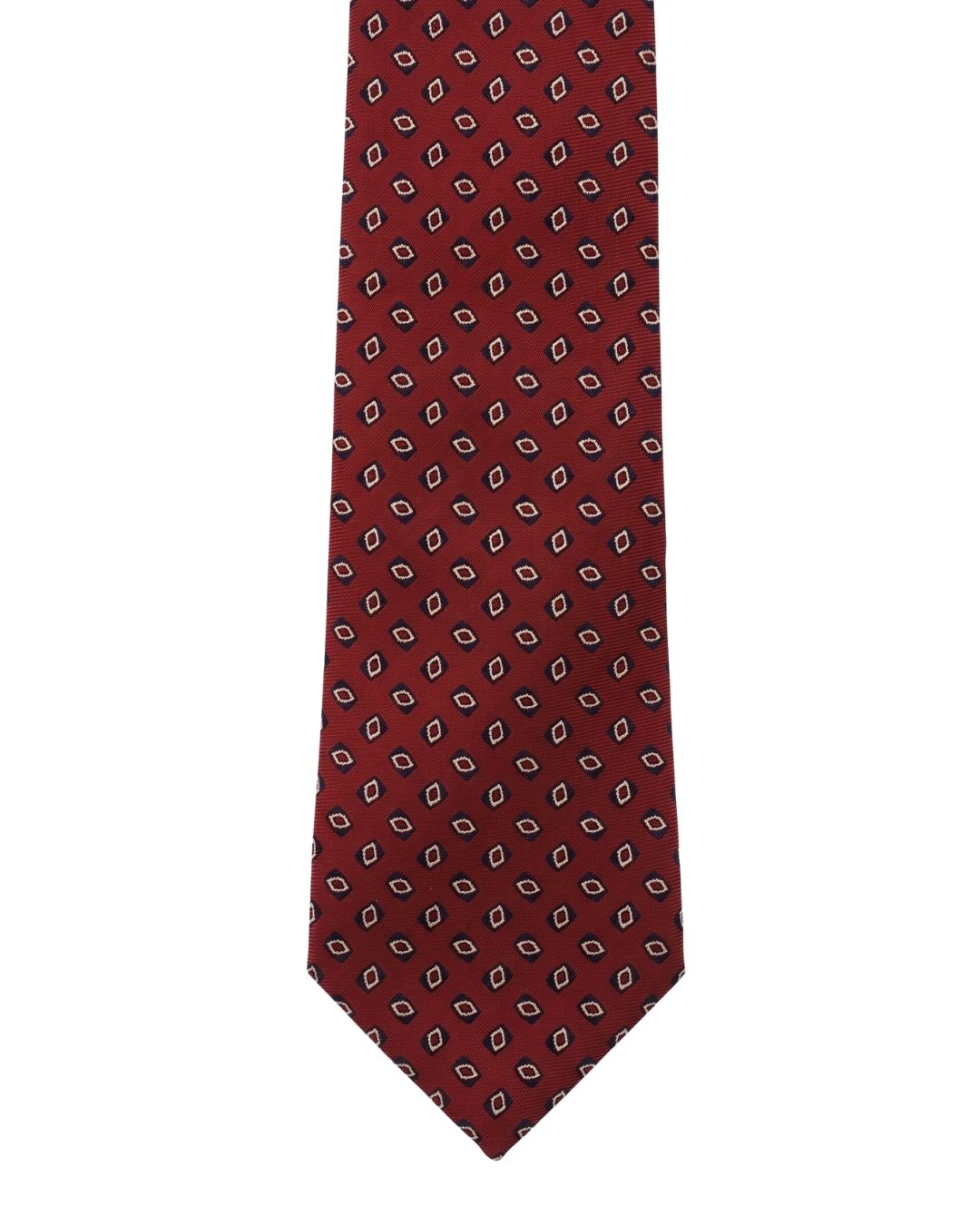 ARMANI COLLEZIONI Armani Collezioni Mens Red / Gold Mini Motif Silk Neck Tie