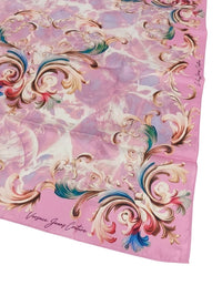 Versace Jeans Couture Women's Orchid Silk Baroque Floral Scarf