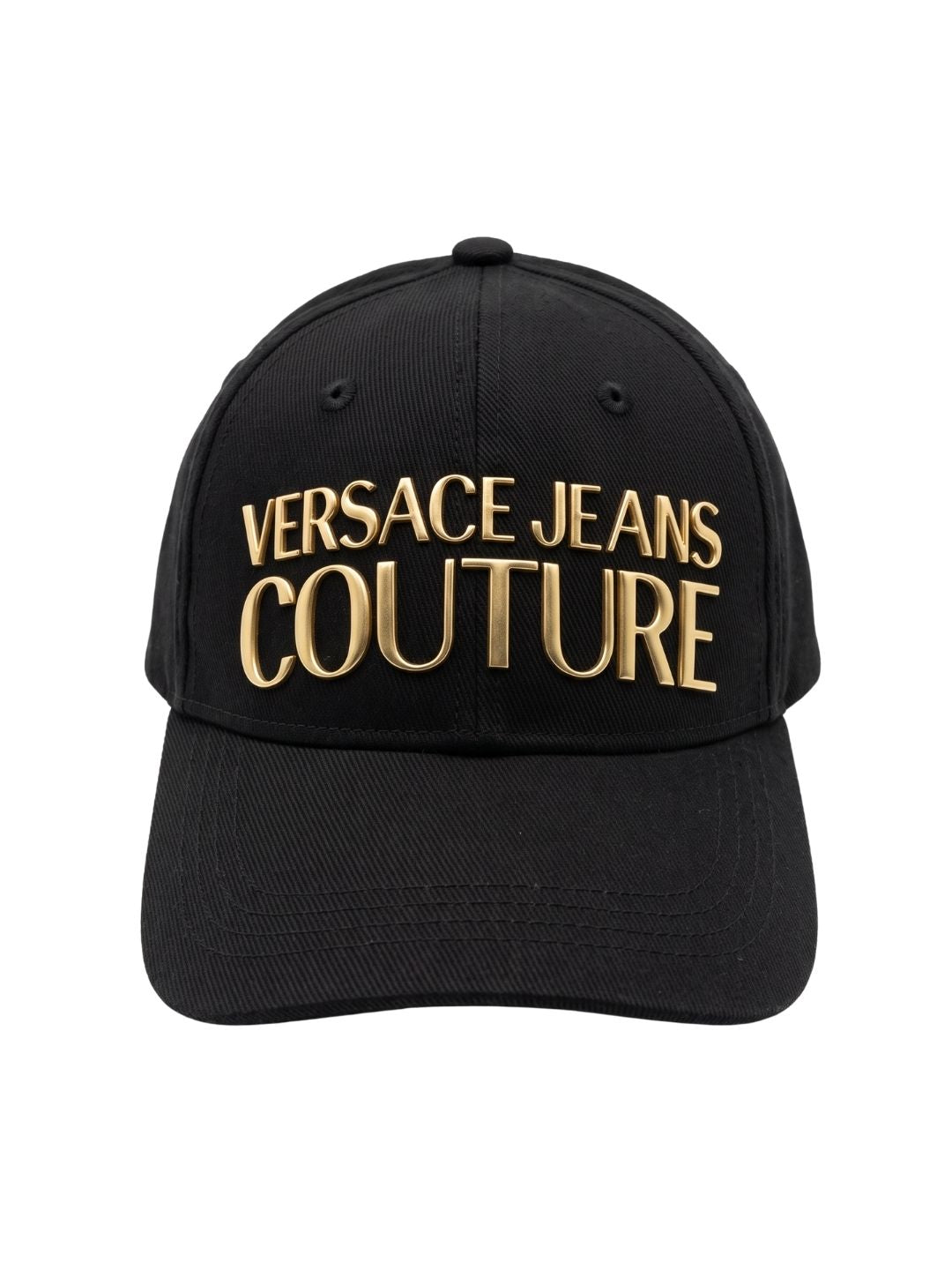 Versace Jeans Couture Women's Black Gold Logo Baseball Cap