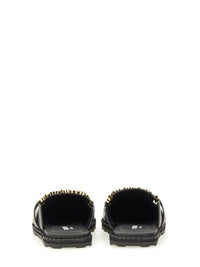 Moschino Women Sabot With Logo Lettering
