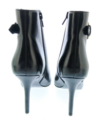 Versace Jeans Couture Womens Black Buckle Pointed Toe Ankle Boots