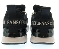 Versace Jeans Couture Womens Black Mesh Chunky Platform Sneakers