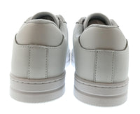 Versace Jeans Couture Womens White Ornate Buckle Platform Sneakers