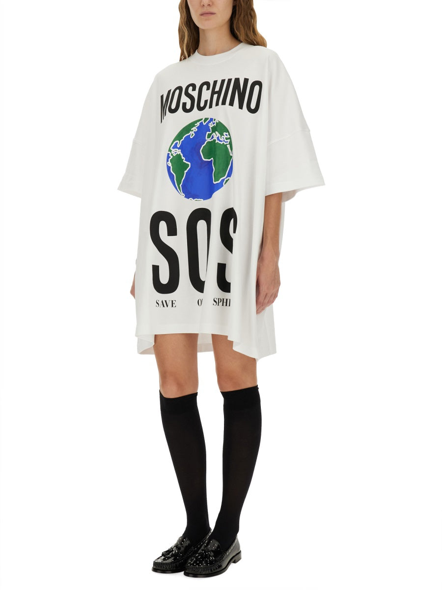 Moschino Women Cotton Interlock Dress